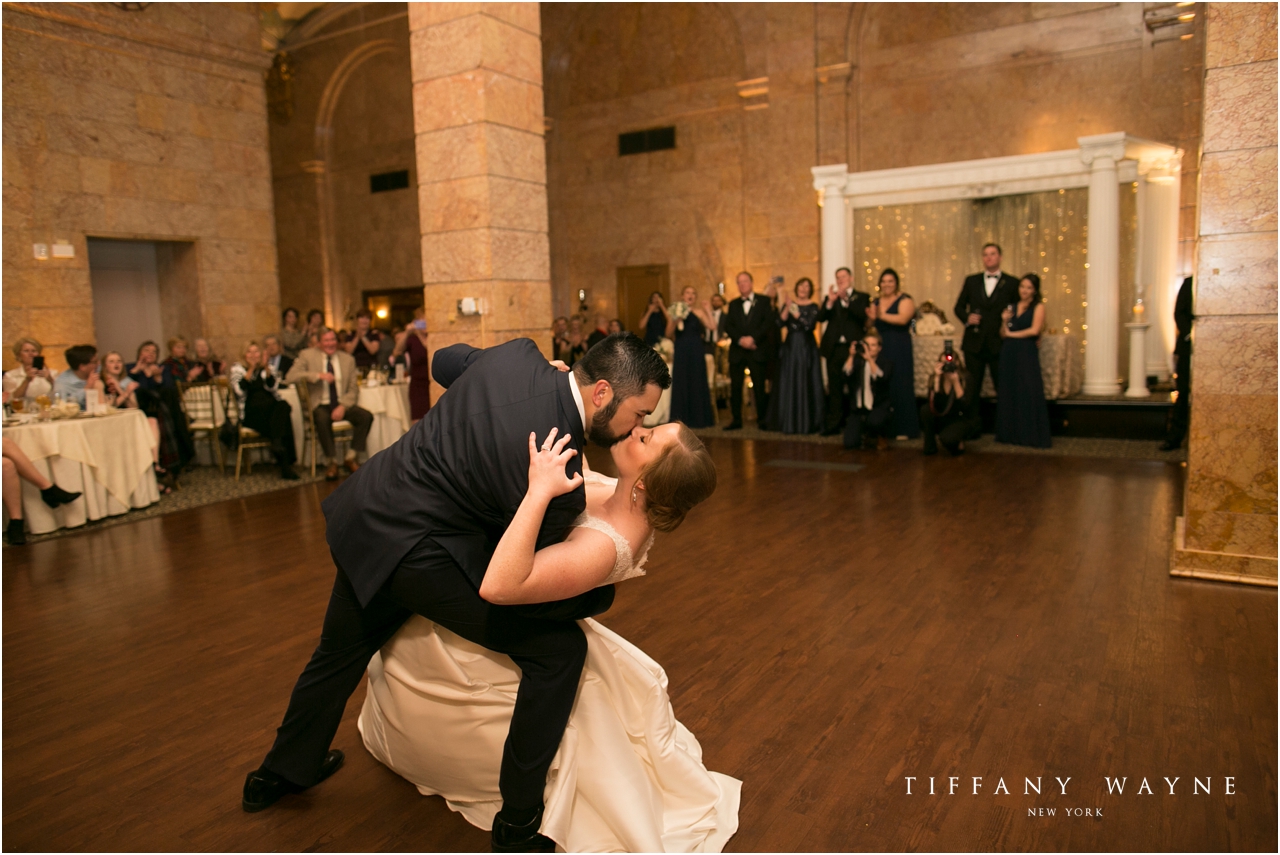 State Room Wedding first dance kiss