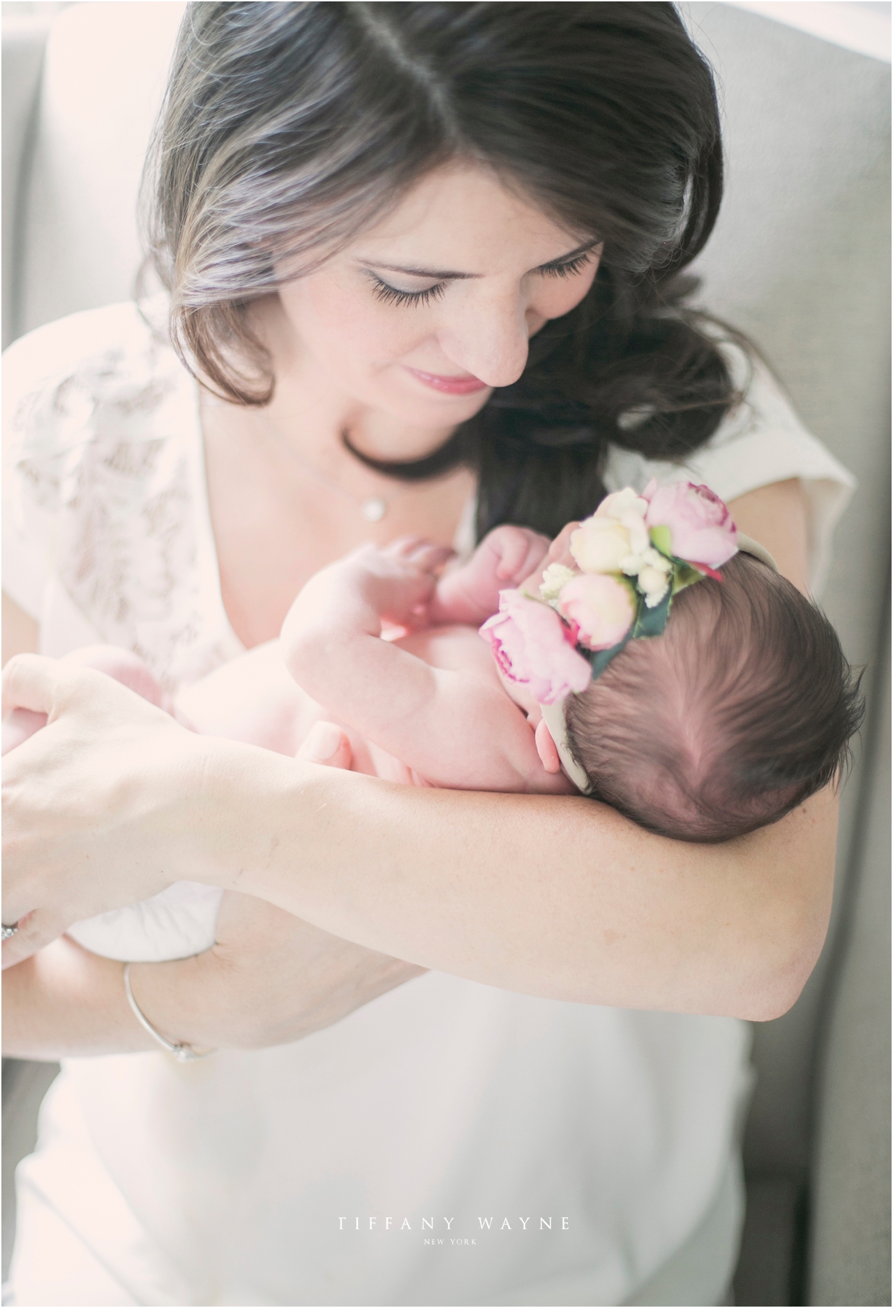 new momma with baby lifestyle newborn session