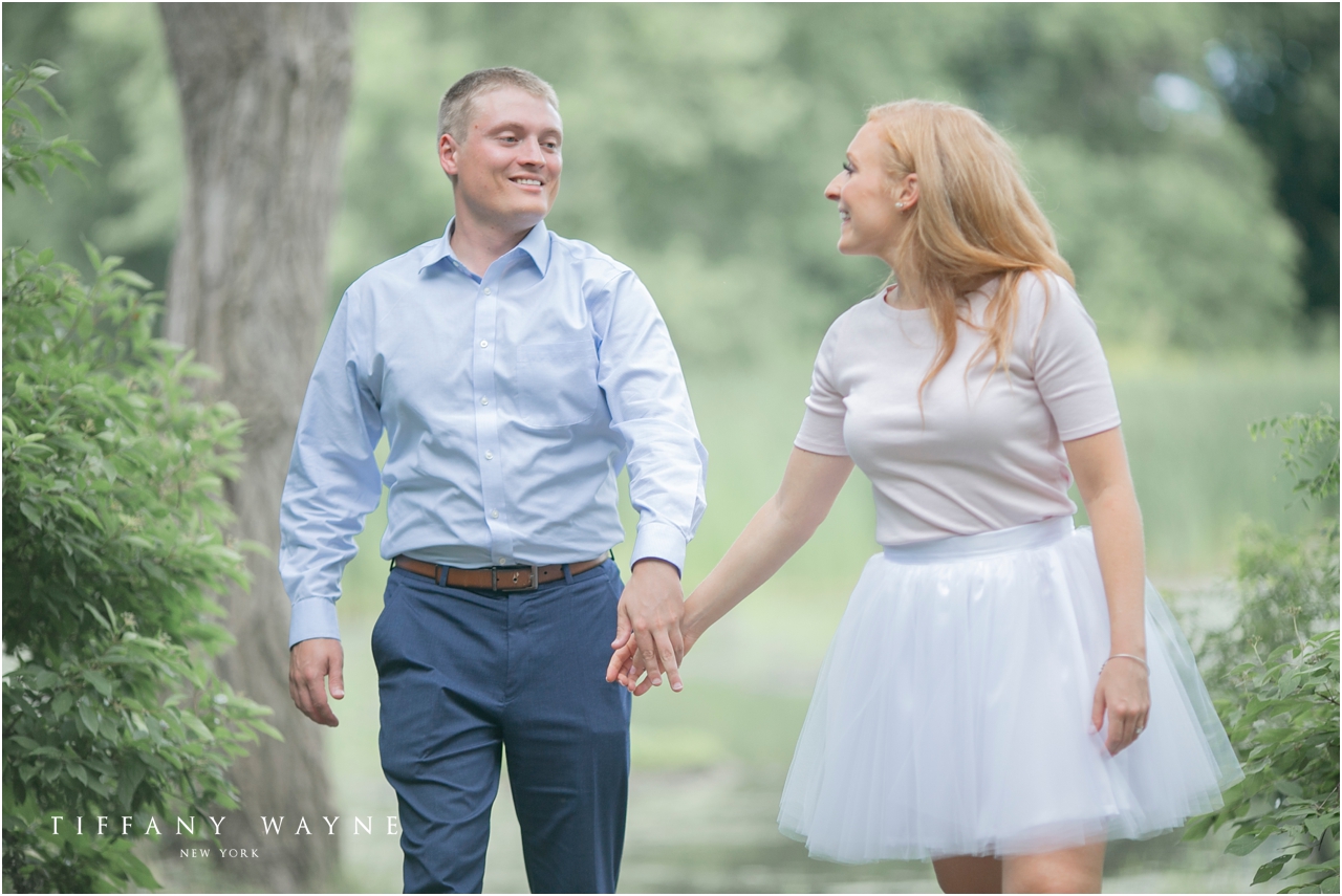 laugher during New York engagement session 