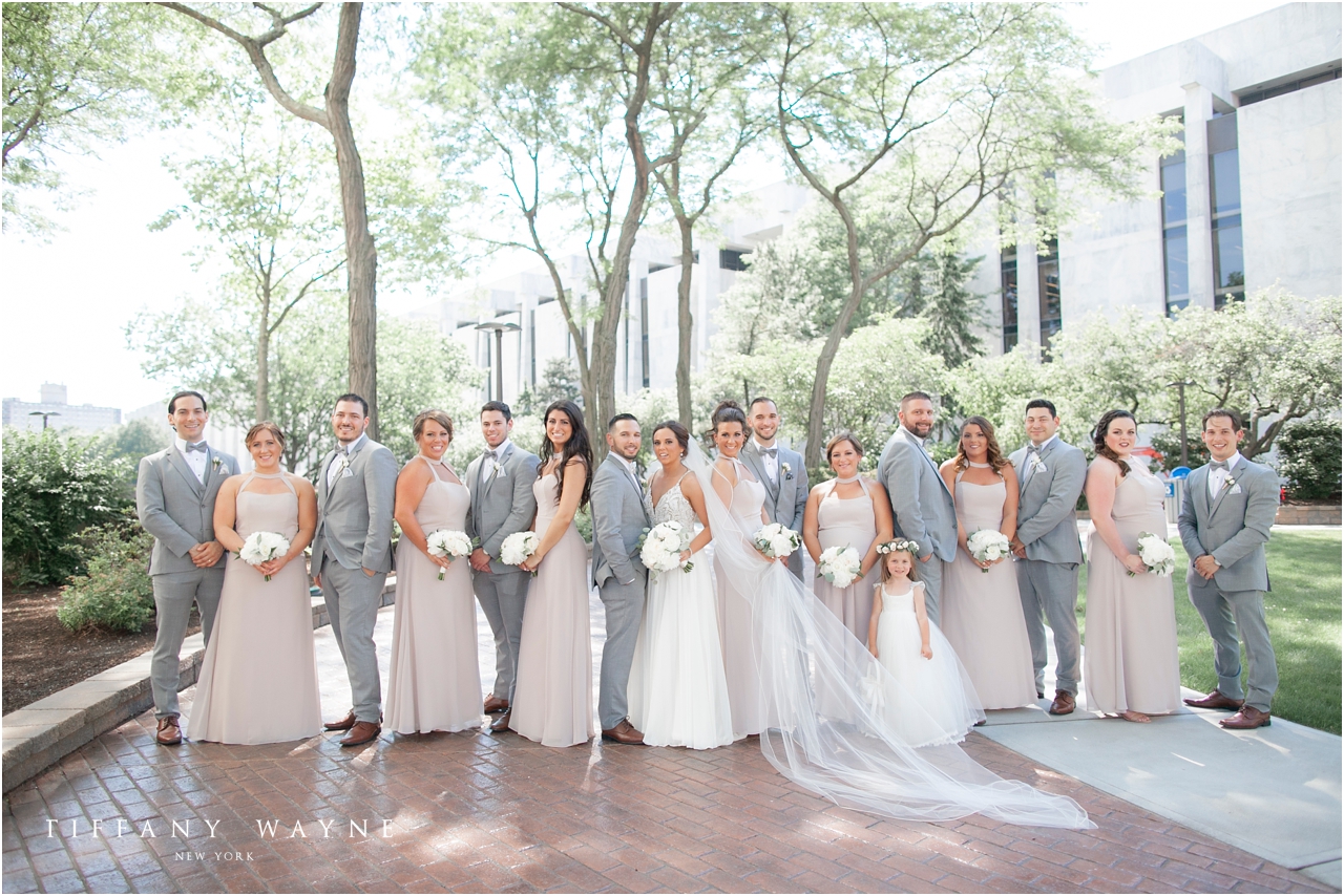 neutral wedding party inspiration for 60 State Place wedding