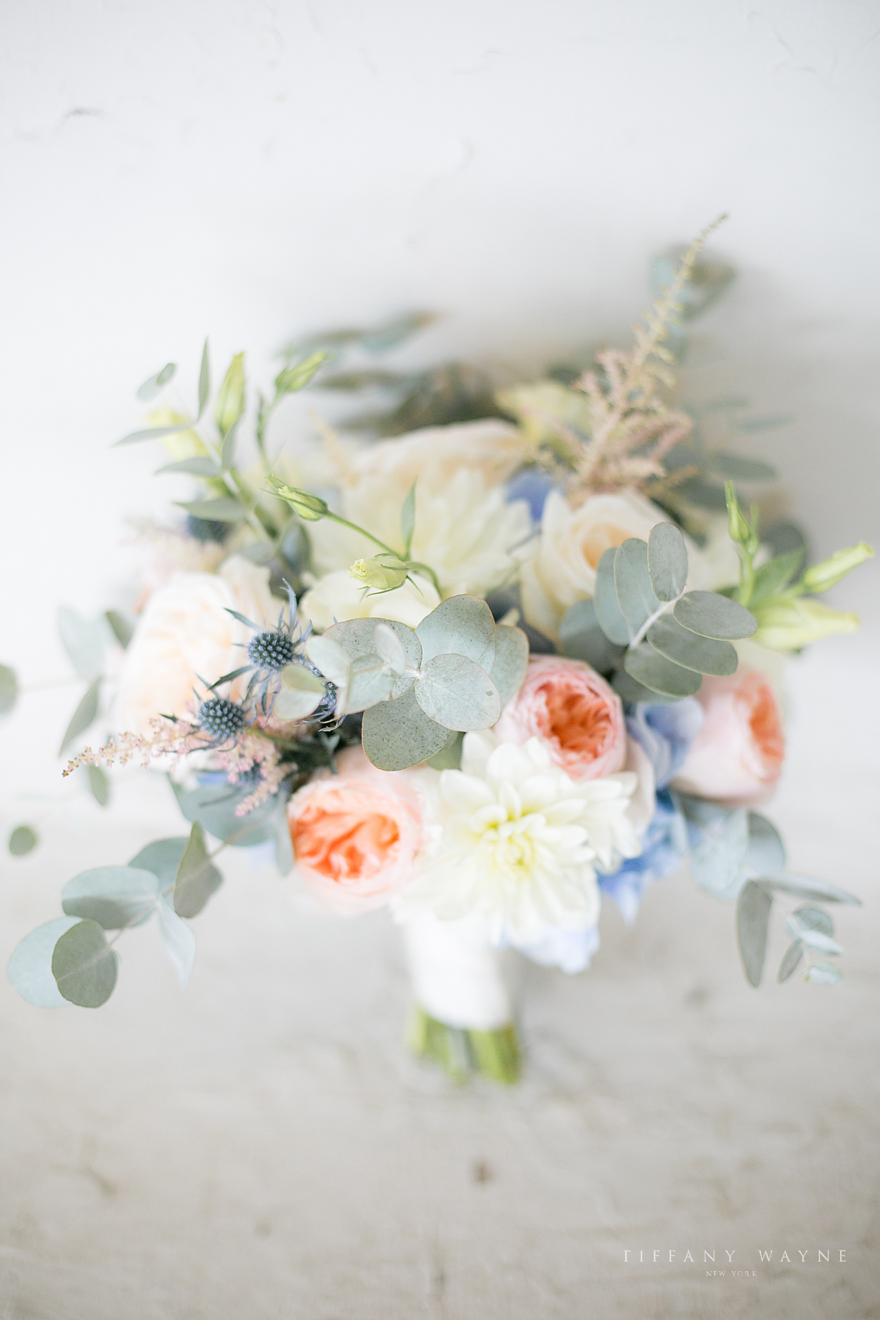 wedding photographer Tiffany Wayne captures bridal bouquet 