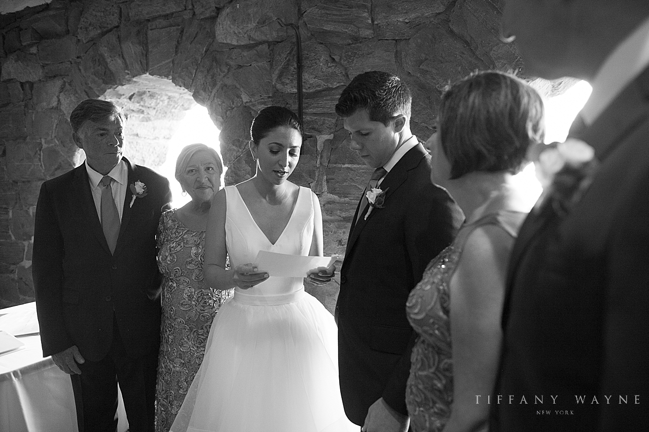 emotional wedding ceremony photographed by wedding photographer Tiffany Wayne