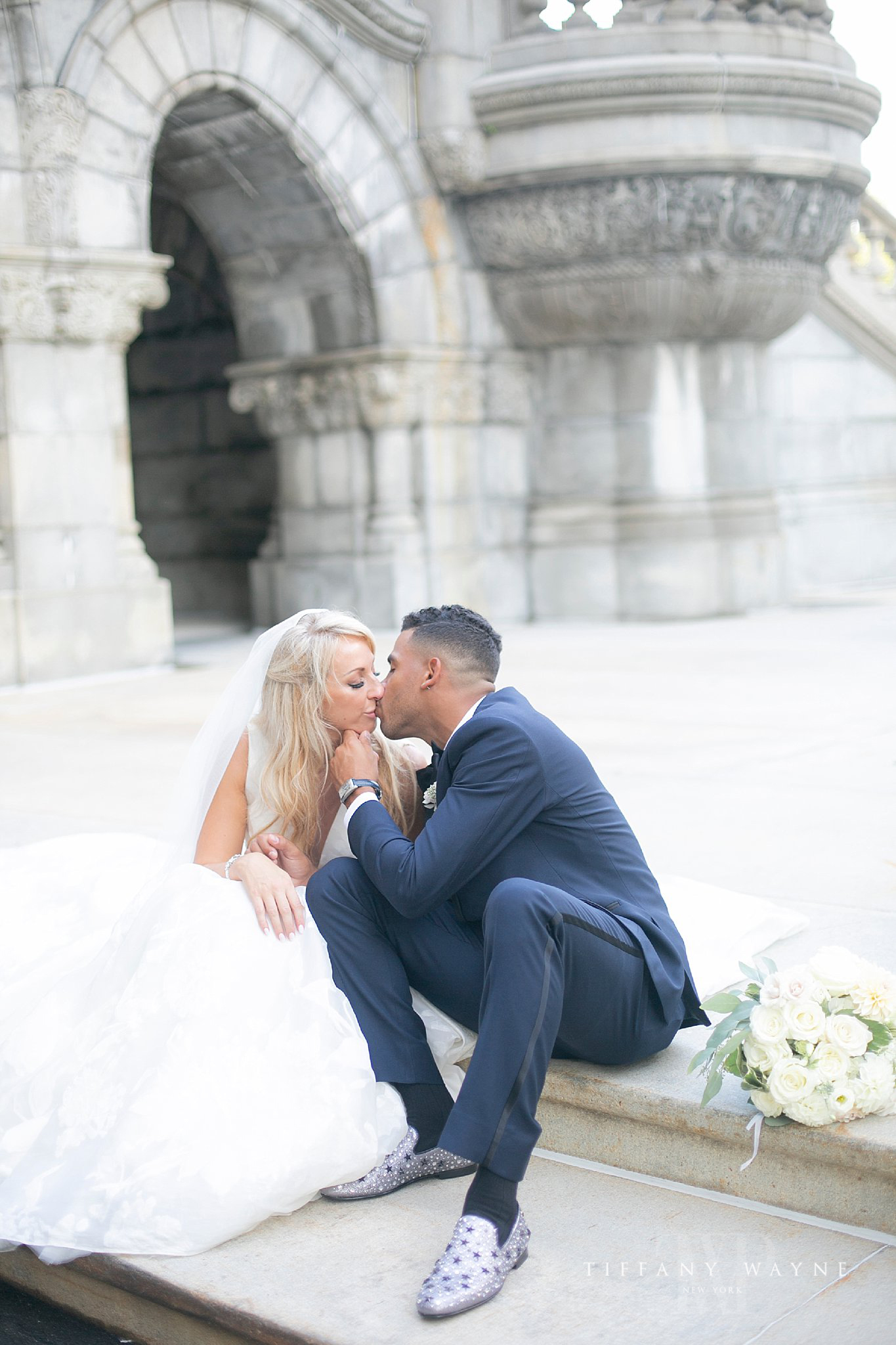 Romantic wedding portraits in New York photographed by Tiffany Wayne Photography