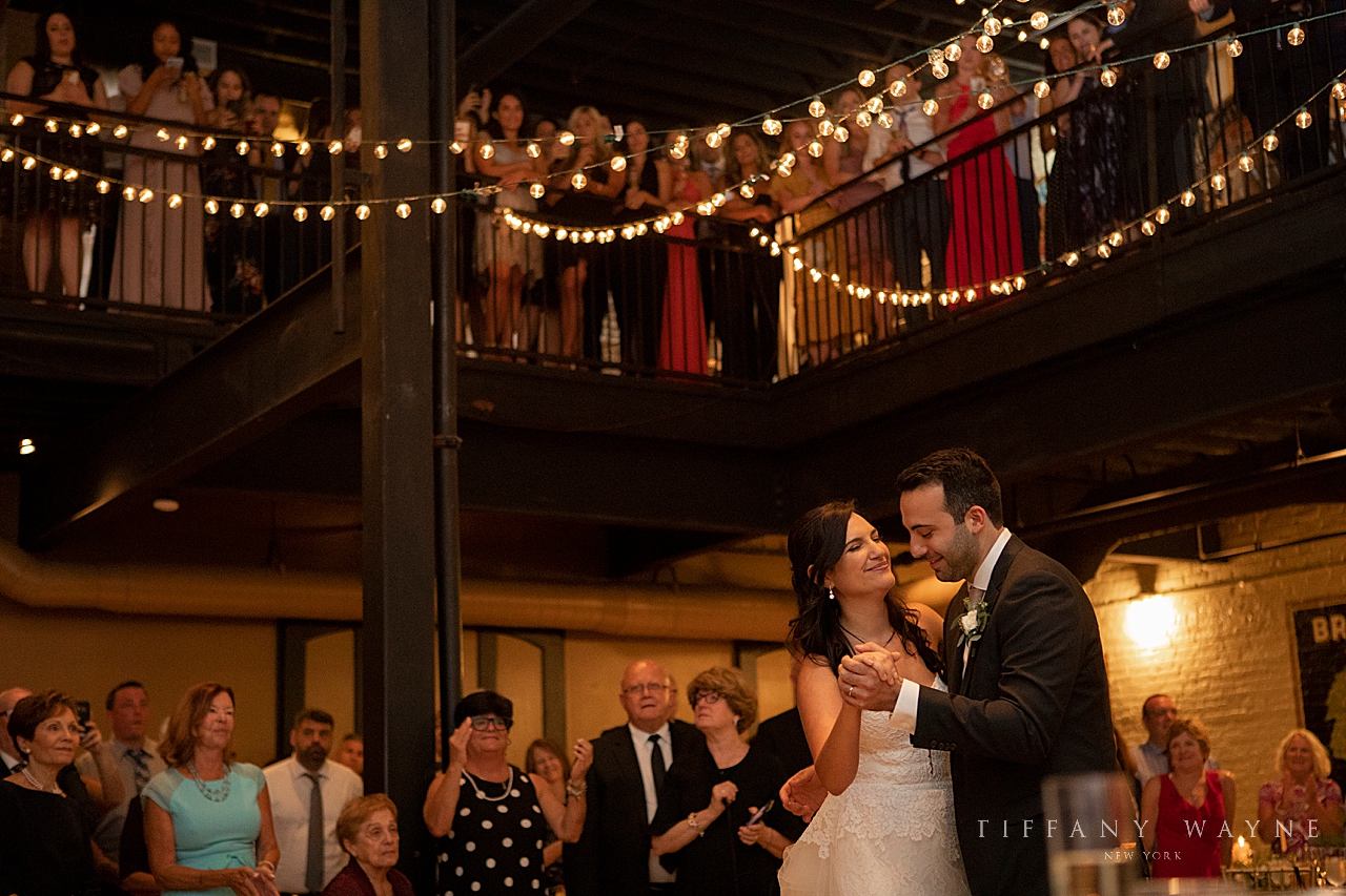 first dance at Revolution Hall photographed by wedding photographer Tiffany Wayne