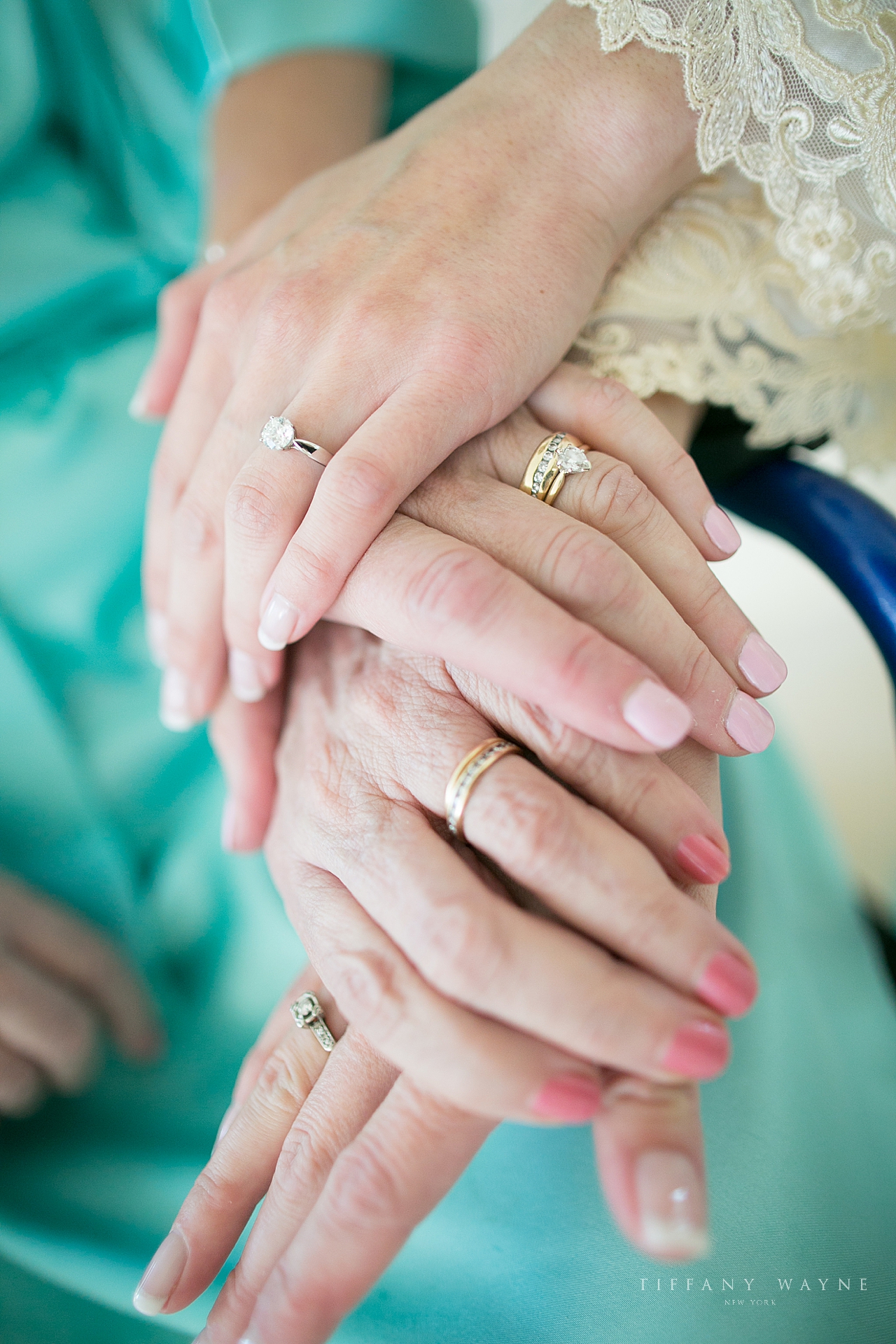 generational wedding rings photographed by wedding photographer Tiffany Wayne Photography