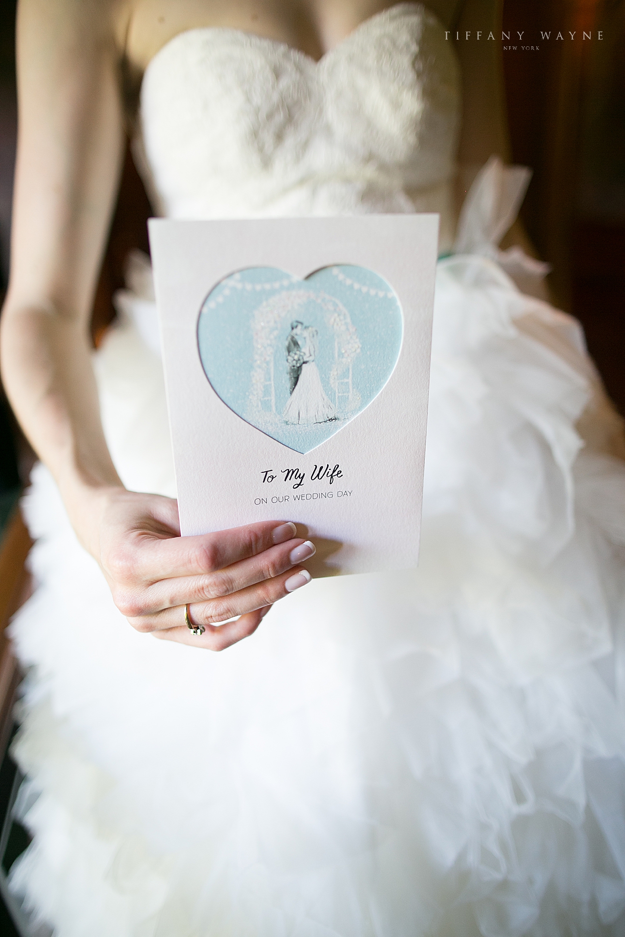 wedding card photographed by wedding photographer Tiffany Wayne Photography
