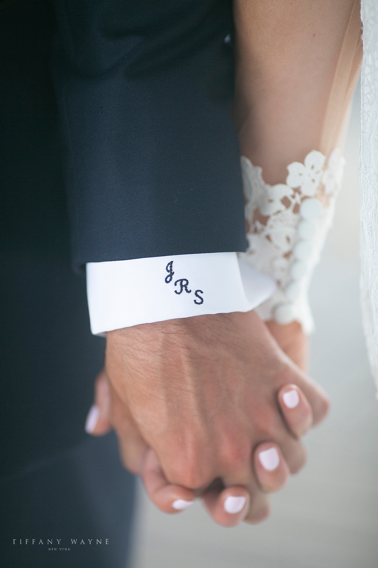 details on groom's cuff photographed by wedding photographer Tiffany Wayne Photography