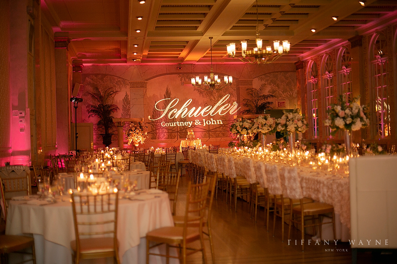 wedding photographer Tiffany Wayne Photography captures reception hall