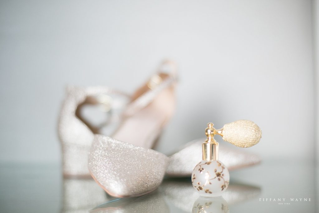 ivory bridal shoes photographed by NY wedding photographer Tiffany Wayne