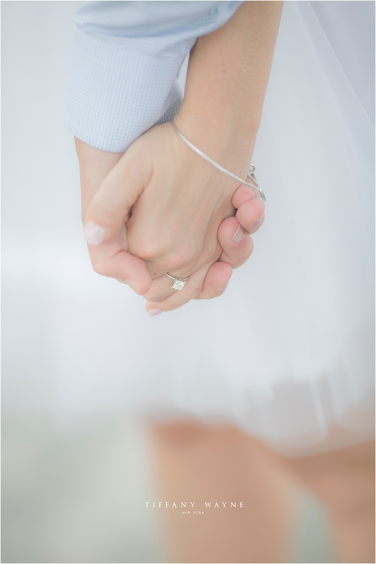 New York engagement session shot of ring