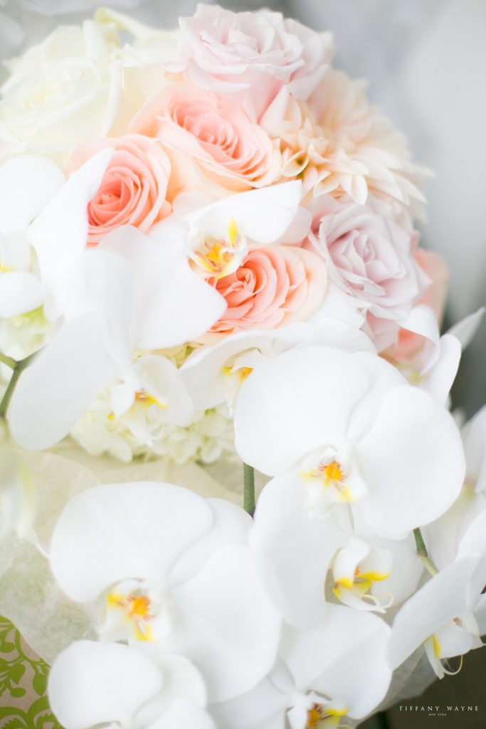 pastel bridal bouquet photographed by wedding photographer Tiffany Wayne