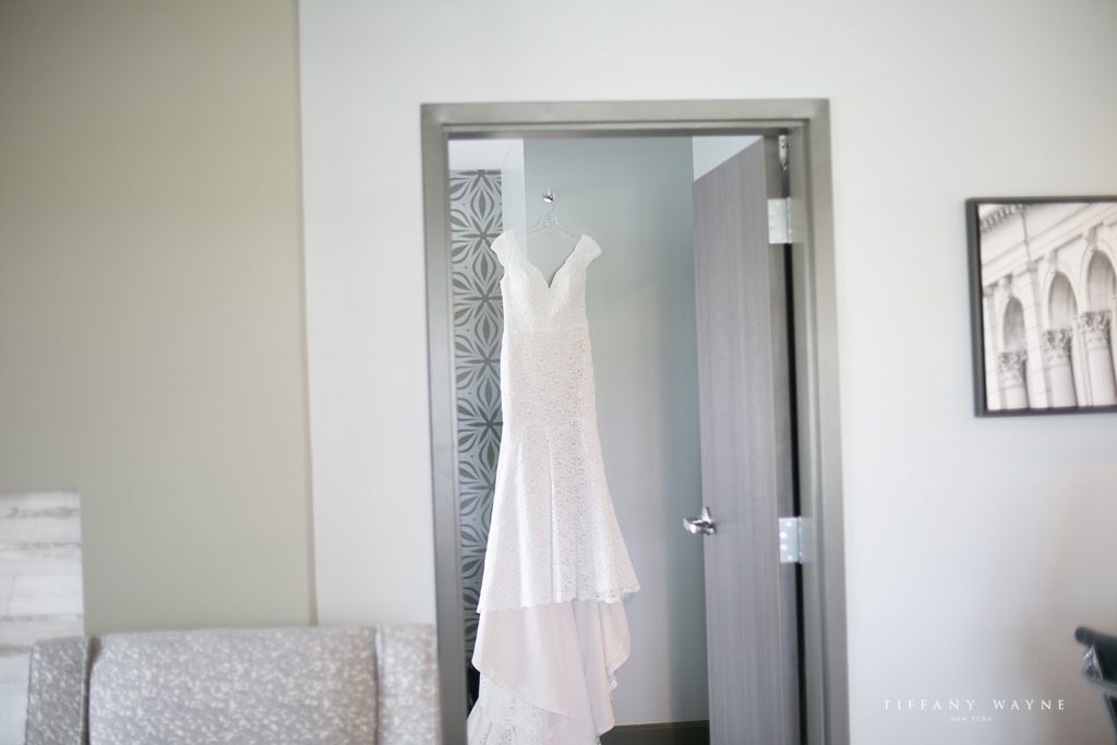 lace wedding gown photographed by wedding photographer Tiffany Wayne